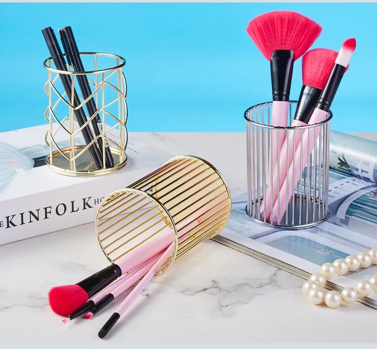 Metal High-End Desktop Pen and Stationery Holder