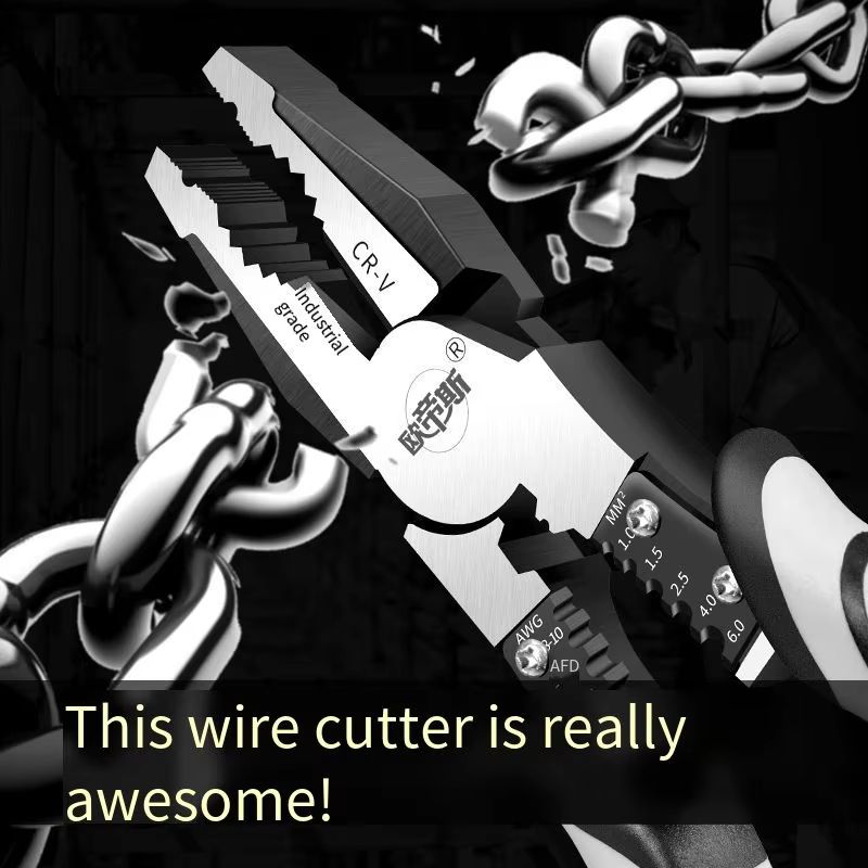 Multifunctional Precision Diagonal Pliers – Universal Wire Cutters & Needle Nose Tool for Electricians and DIY Repairs