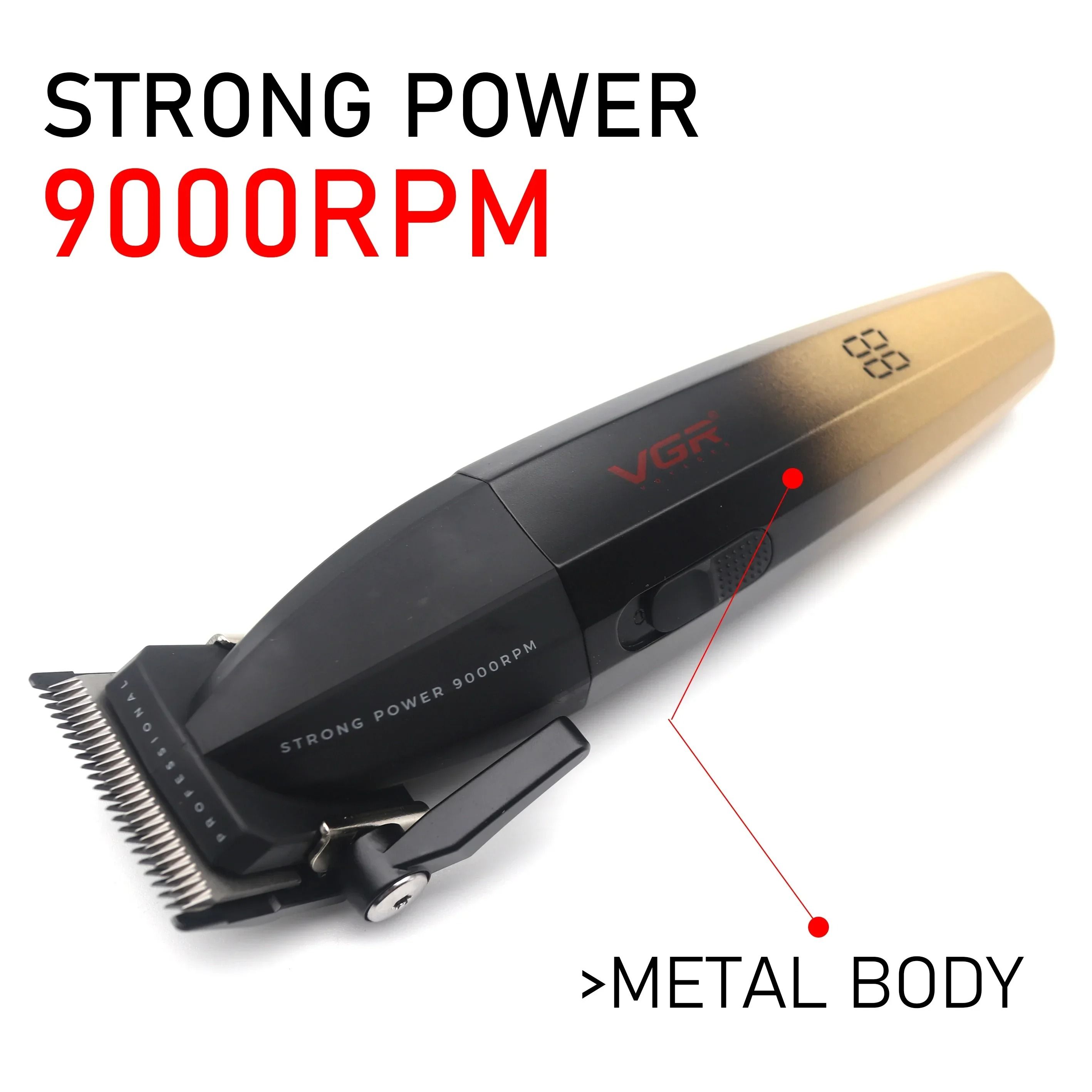 VGR V 003 Professional Hair Clipper with Ceramic Blade and USB Charging