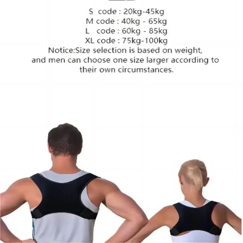 Lightweight Posture Corrector Back Brace for Shoulder & Upper Back Support