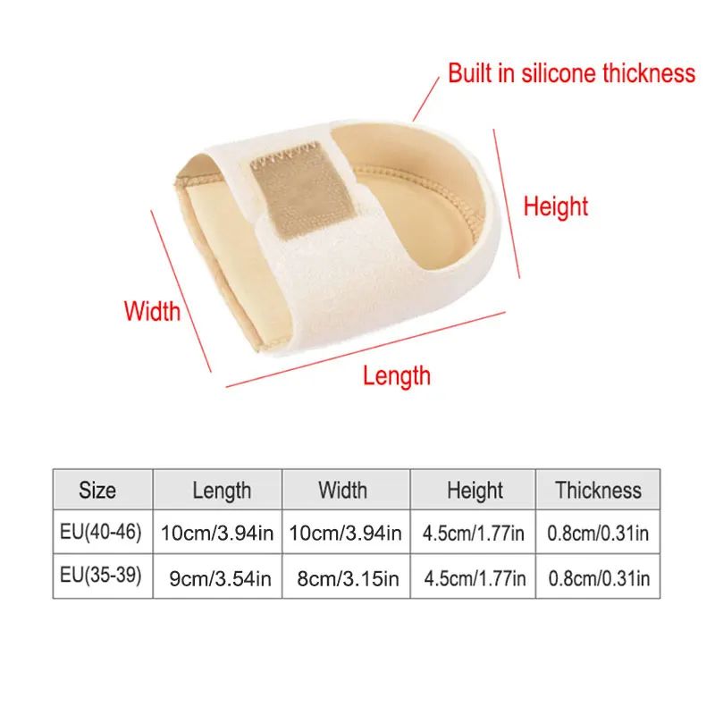Silicone Heel Pads with Adjustable Straps
