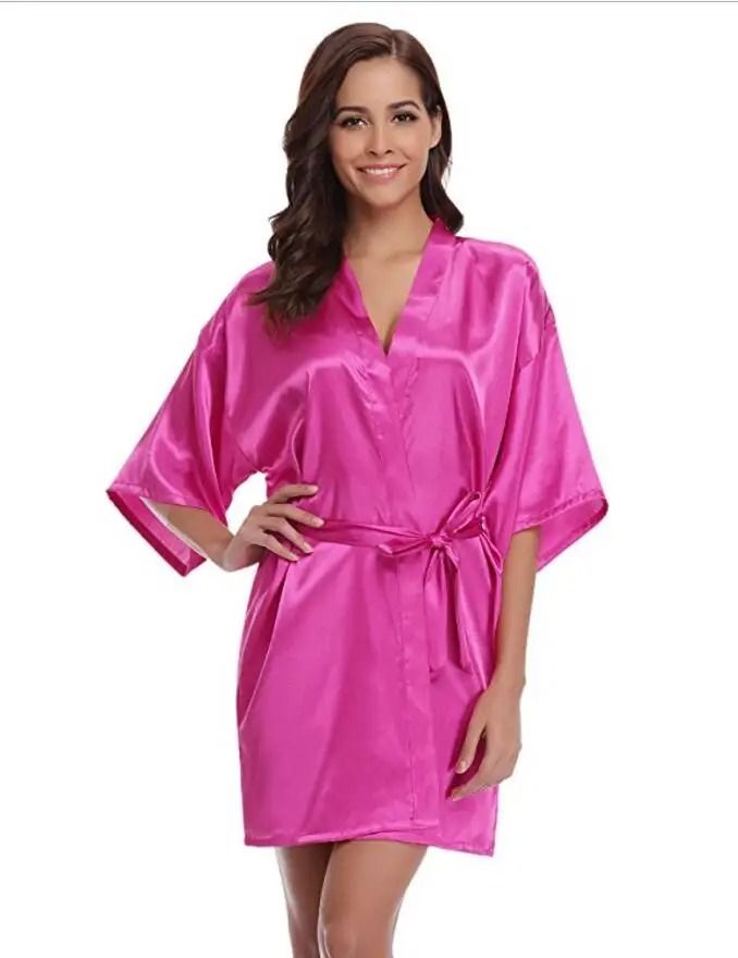 Women's Silk Kimono Bridesmaid Robe