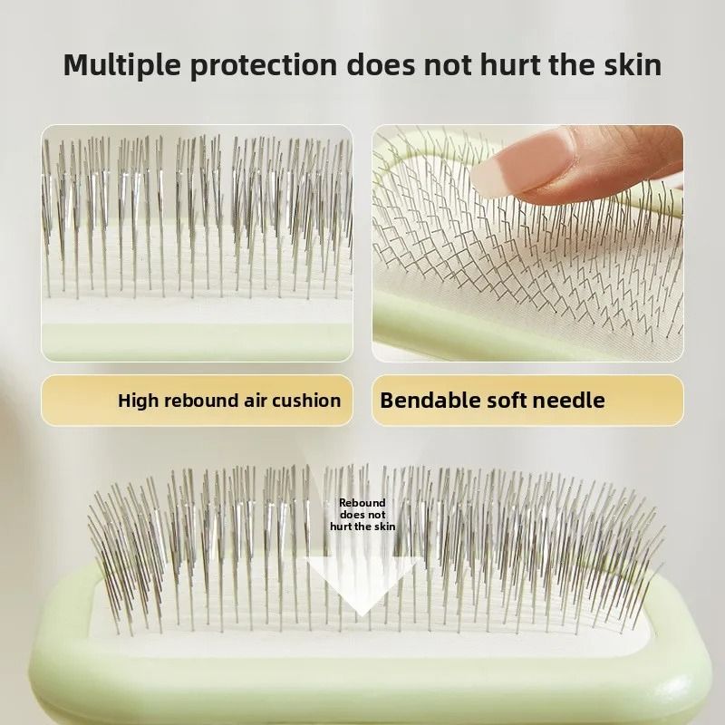Pet Massage and Hair-Removal Brush for Cats and Dogs