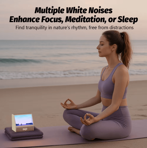 Bluetooth Sunrise Alarm Clock Light Dimmable Wake Up Lamp with White Noise and 12 Soothing Sounds