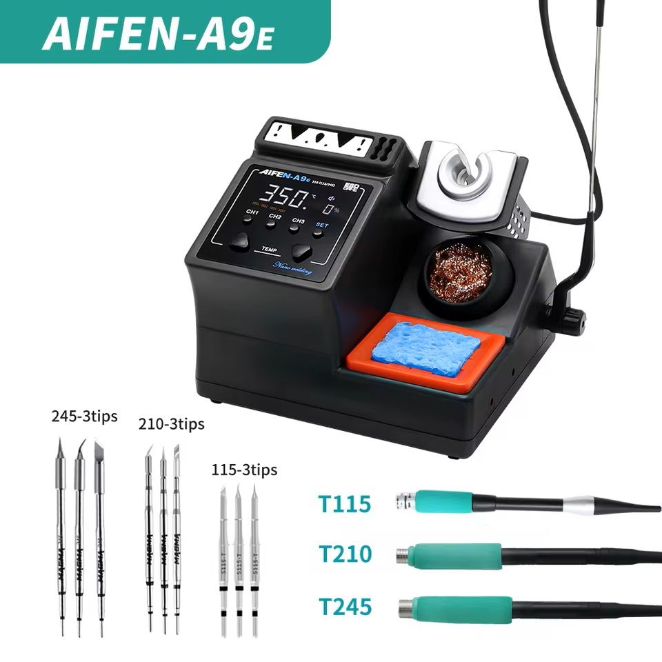 Soldering Station With Handle And Tips For Precision Rework And Repair