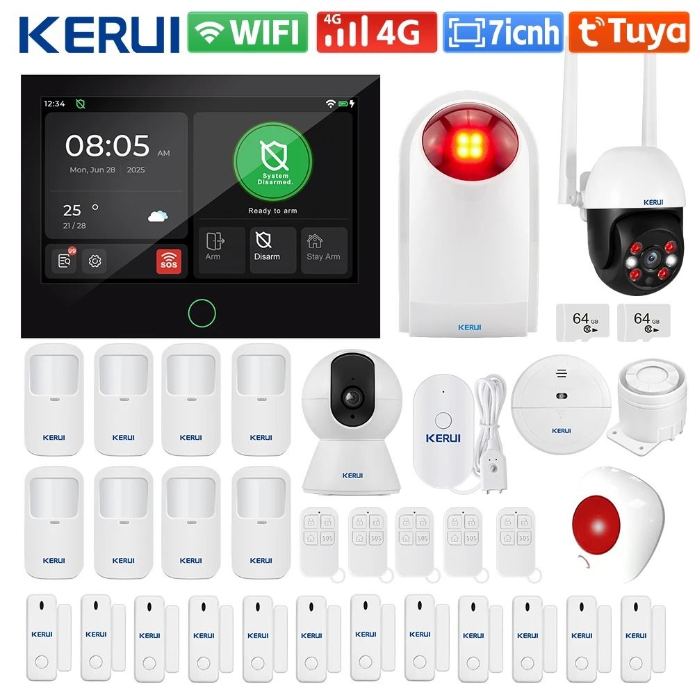KERUI G70 Tuya WiFi+4G Home Security Alarm System
