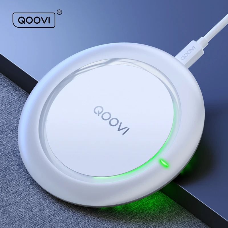 10W Qi Fast Wireless Charging Pad | Ultra-Slim Desktop Charger for iPhone & Samsung Galaxy