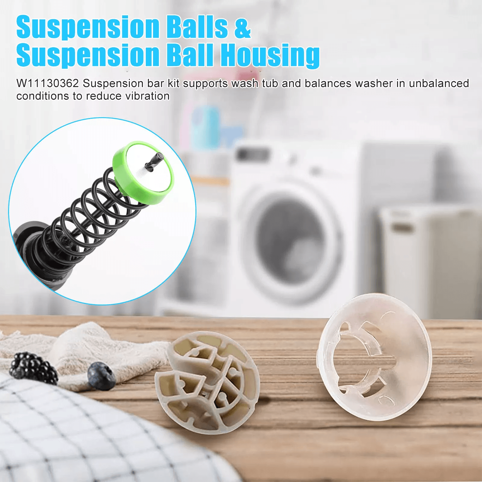 Washer Suspension Rod Kit for Whirlpool Washing Machine
