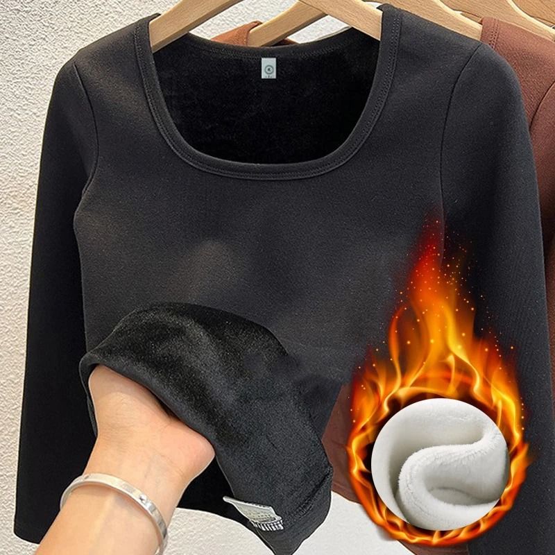Womens Long Sleeve Thermal Underwear Top