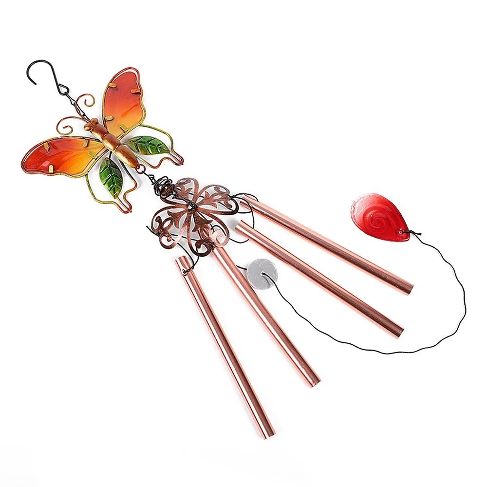 Artisanal Architectural Hummingbird and Dragonfly Wind Chime