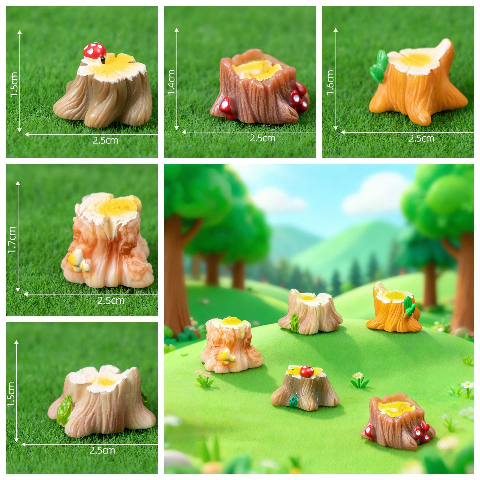 Mini Fairy Garden Accessories Set DIY Miniature Figurines for Garden and Dollhouse Decor