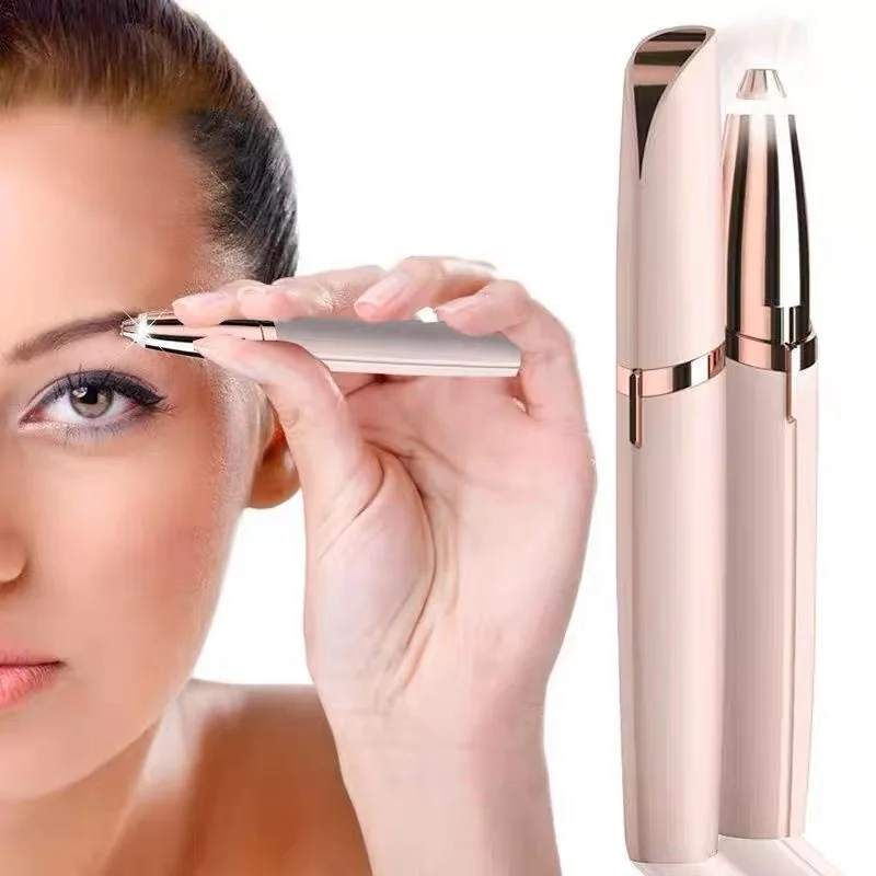 Automatic Facial Hair Remover Electric Eyebrow Trimmer Shaper Pencil USB Rechargeable for Women