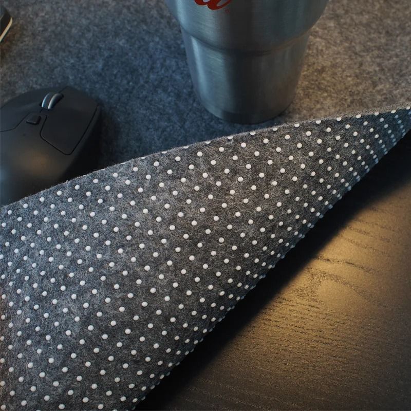 Large Wool Felt Desk Mat Non Slip Mouse Pad and Keyboard Surface
