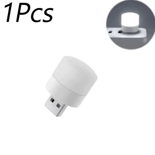 1/10Pcs Mini USB Night Light Warm White Eye Protection Book Reading Light USB Plug Computer Mobile Power Charging LED Ni