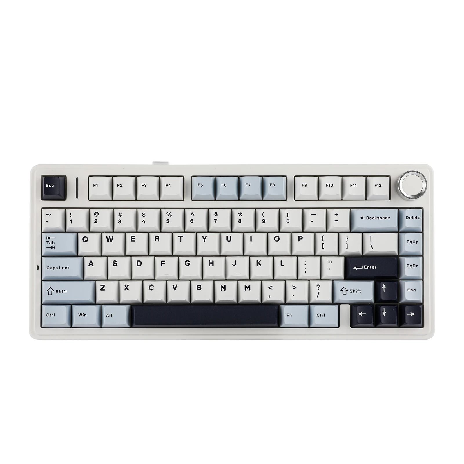 Compact Wireless RGB Keyboard with Gasket Structure and Knob Control
