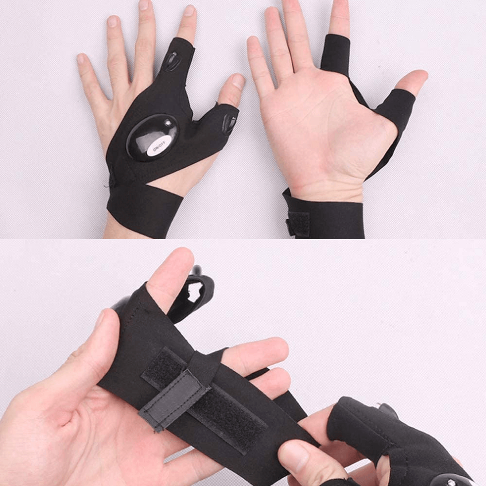 LED Flashlight Waterproof Gloves