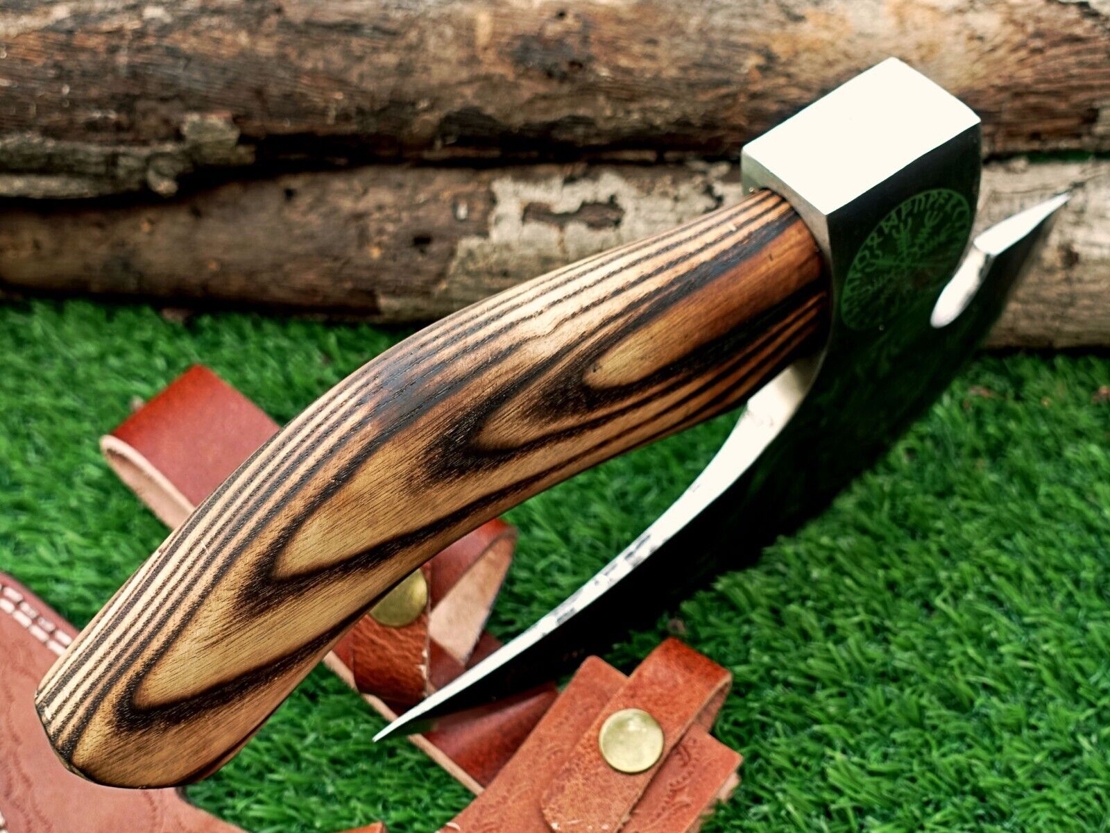 Custom Handmade Pizza Axe, Pizza Slicer, Viking Pizza Cutter, Camping Axe