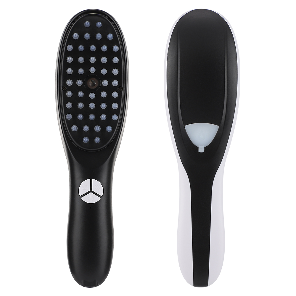 Vibration Head Massager Brush LED Anti Hair Loss, Electric Spray Massage Comb Hair Growth, Scalp Liquid Medicine