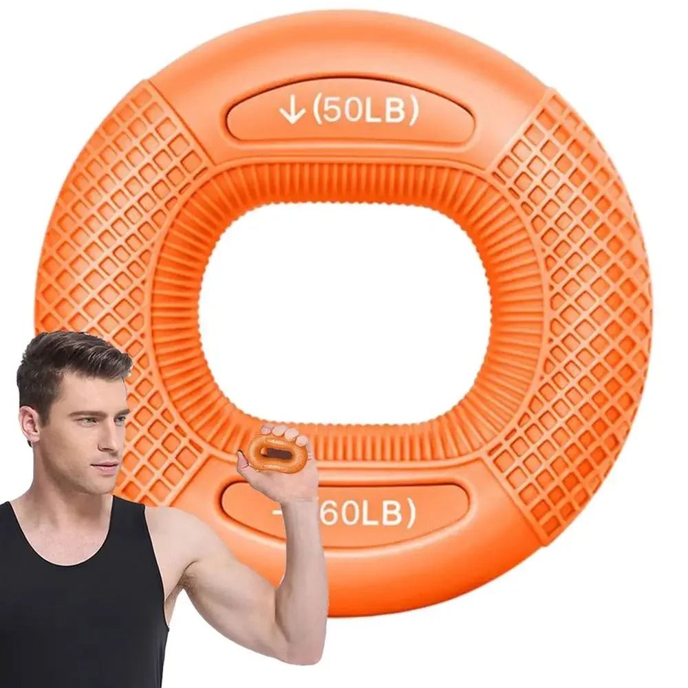 Silicone Finger Grip Strengthener Adjustable Resistance Hand Exercise Ring