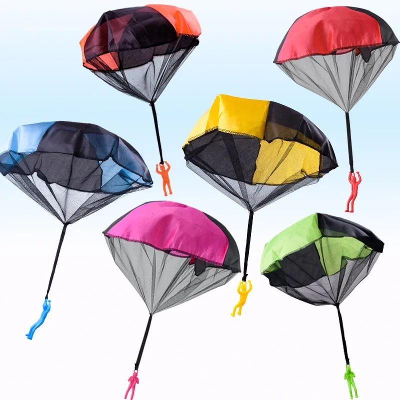 Kids Parachute Toy Set – Hand Throw Outdoor Sensory Play Soldiers Game