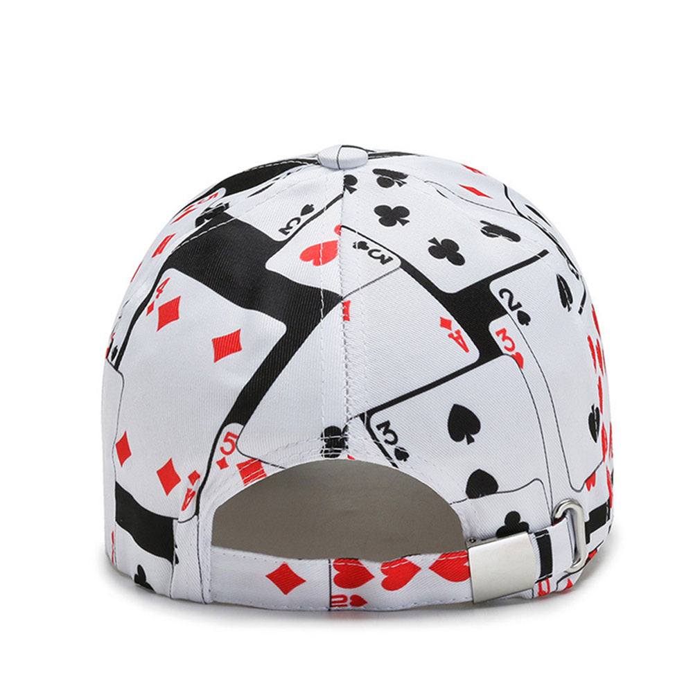 Trendy Poker Chain Letter Element Baseball Cap, Summer Autumn Unisex Hip Hop Snapback Hat q252
