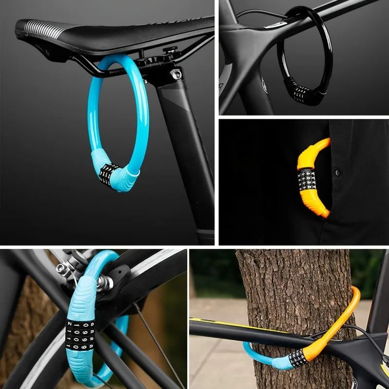 4 Digit Combination Bicycle Cable Lock