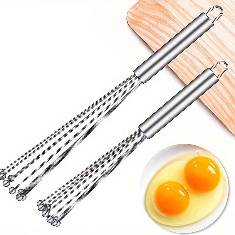Stainless Steel Ball Whisk Kitchen Wire Egg Whisk for Cooking Blending Beating Stirring