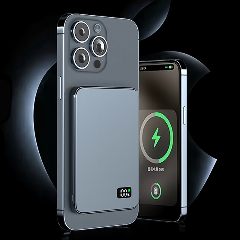 Ultra-Thin Wireless Power Bank with LED Display