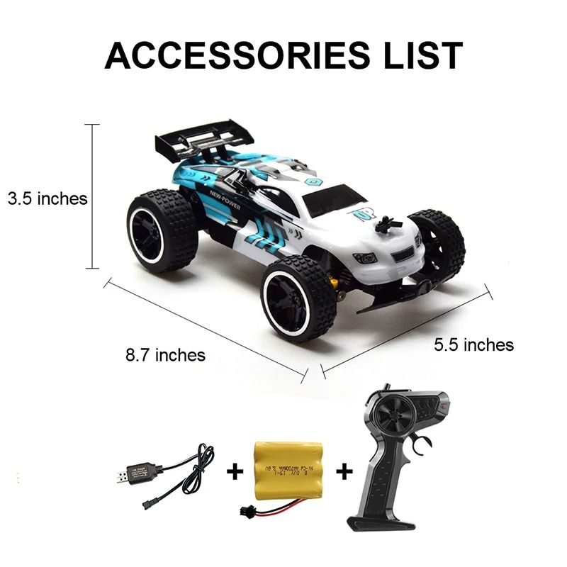 High Speed 1 18 RC Car 20kmh Remote Control Drift Car with Rechargeable Battery