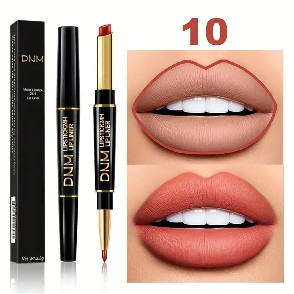 Double Ended Lipstick and Lip Liner Waterproof Long Lasting