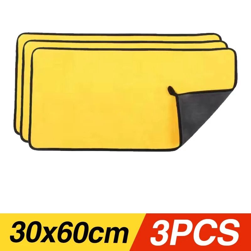 Thick Microfiber Car Wash Towel Absorbent Cleaning and Drying Cloth