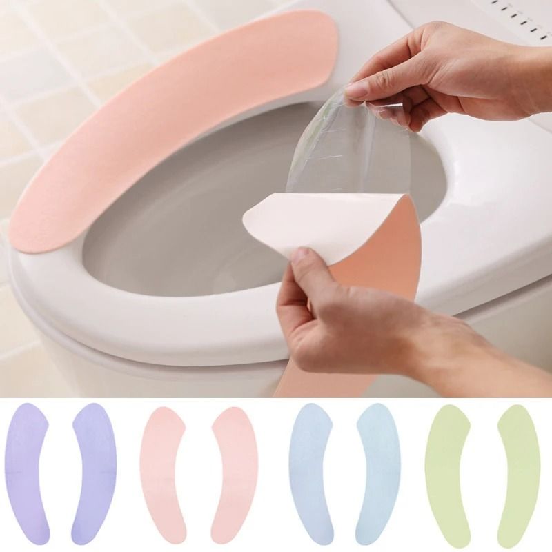 Washable Soft Toilet Seat Cover - Plush, Warm & Sticky Pad