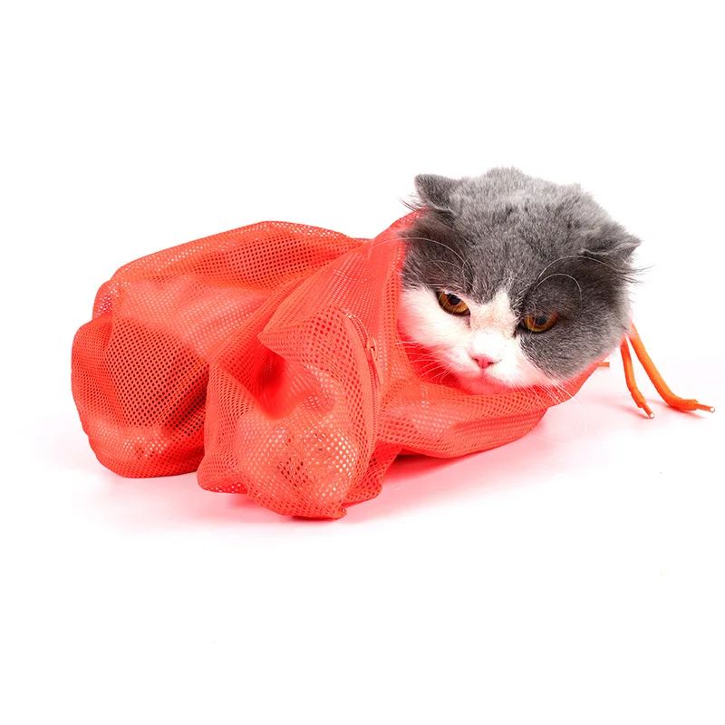 Mesh Cat Grooming Bath Restraint Bag