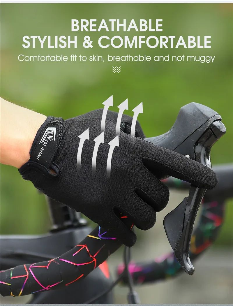 WEST BIKING Full Finger Touchscreen Cycling Gloves
