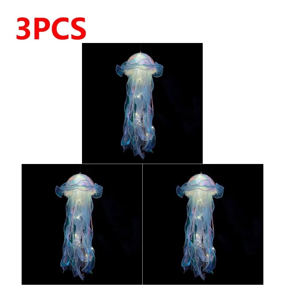 DIY Jellyfish Hanging LED Ceiling Lamp