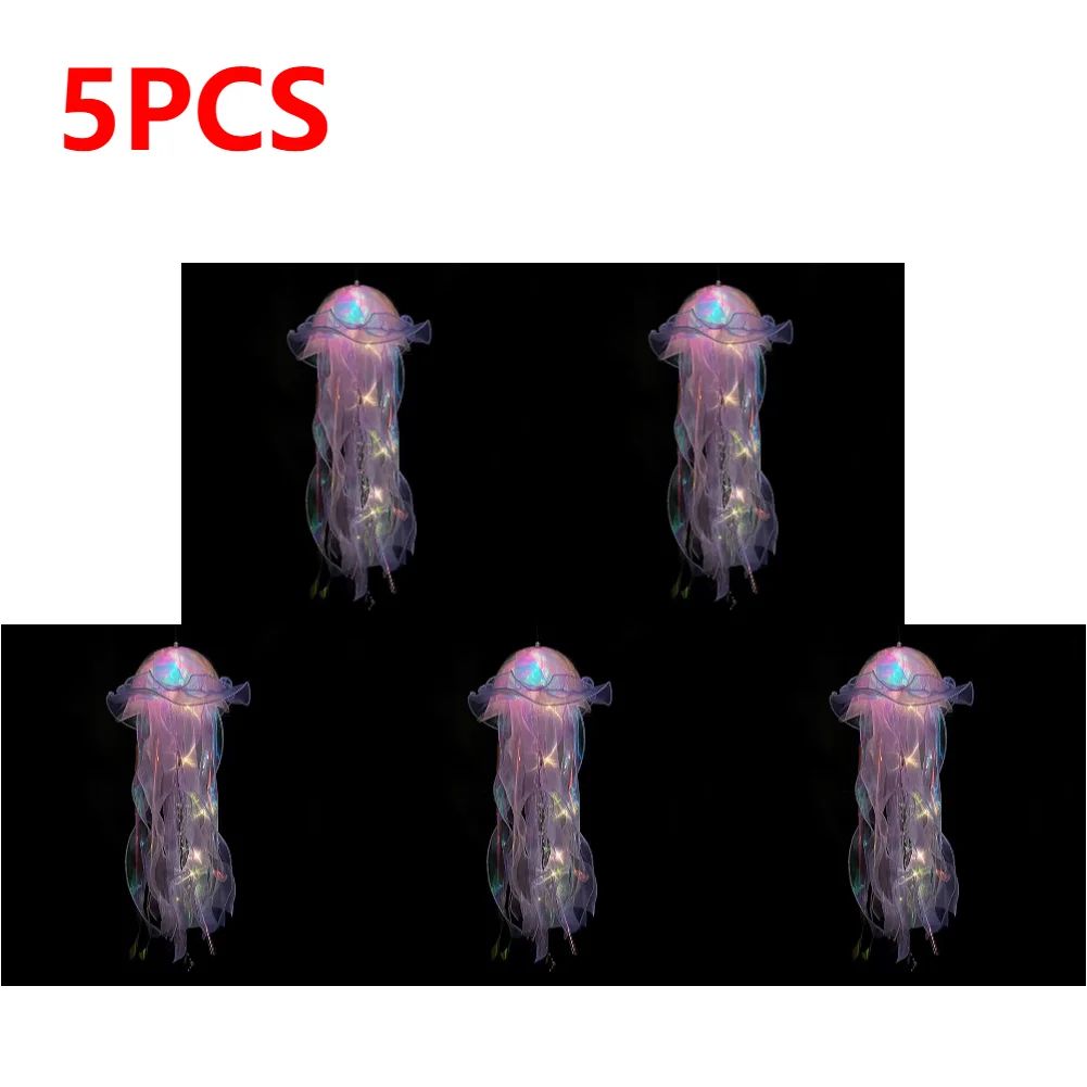 DIY Jellyfish Hanging LED Ceiling Lamp