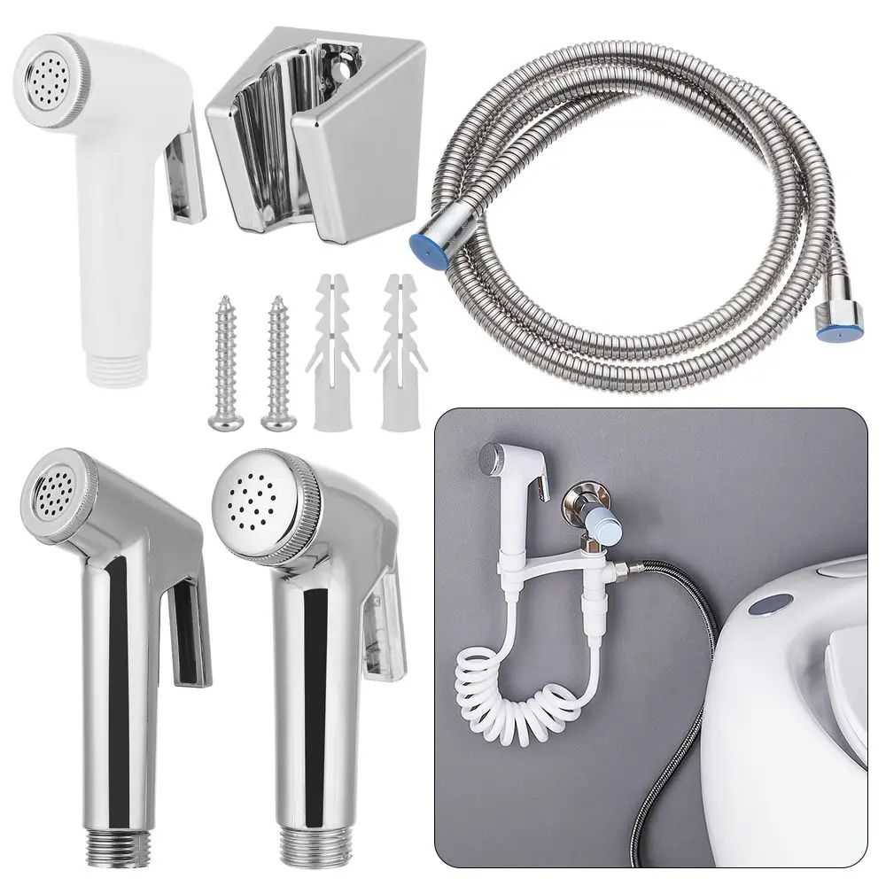 Stainless Steel Handheld Bidet Sprayer Head Self Cleaning