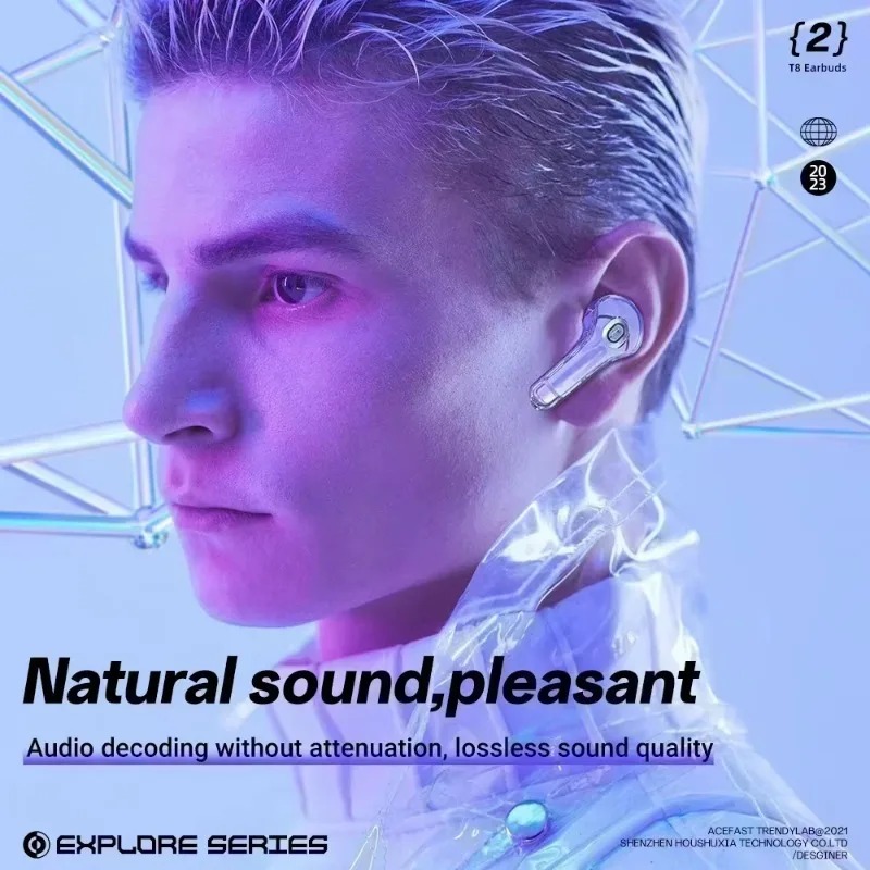 Wireless Earbuds Bluetooth Headphones with Noise Reduction Bass and Touch Control
