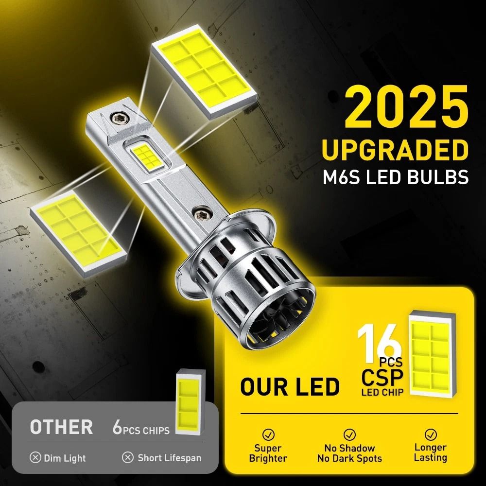 Auxito LED Headlight Super Bright Bulbs Kit, High/Low Beam, High Efficiency, Energy-Saving, Waterproof
