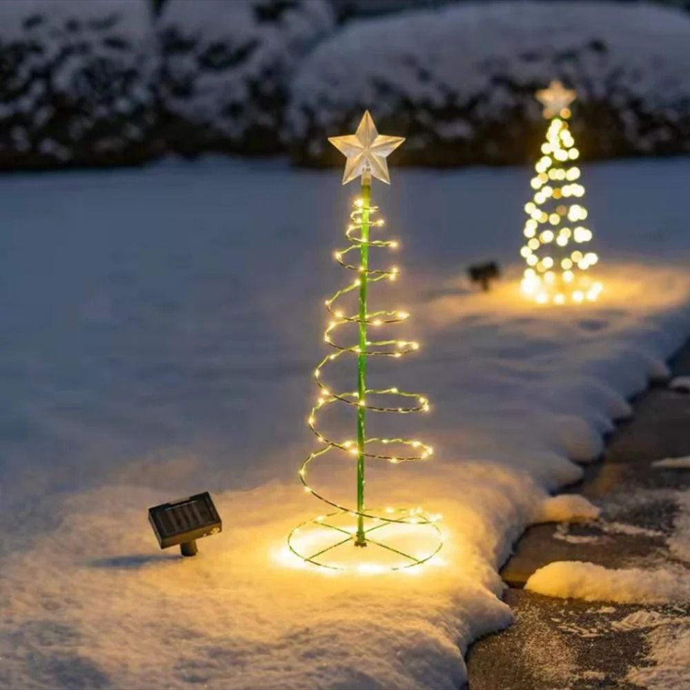 Solar Garden Christmas Tree Lights