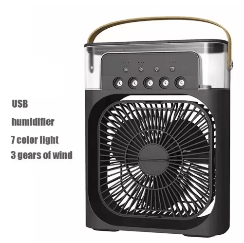 3-in-1 Mini Air Cooler – Portable Air Conditioner Fan with Humidifier & LED Night Light