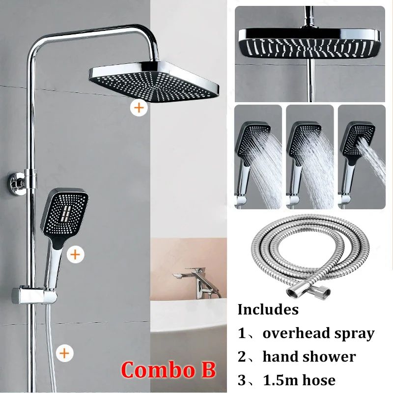12 Inch Rain & Handheld Shower Set