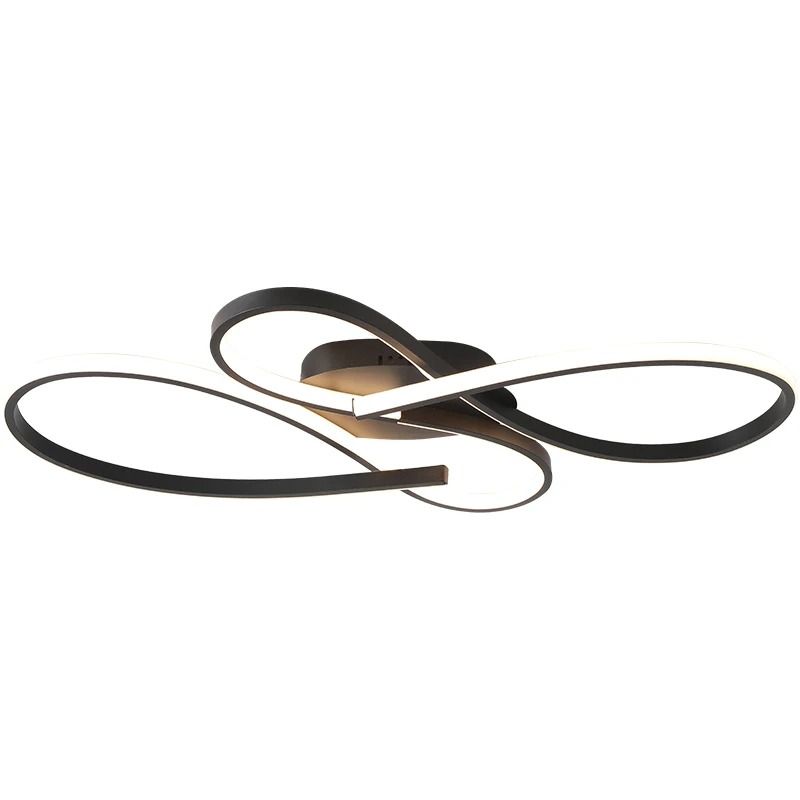 Modern LED Ceiling Chandelier Black Minimalist Ceiling Light Fixture