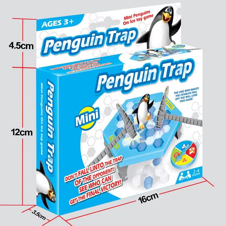 Save the Penguin Ice Break Table Game Family Puzzle Challenge with Spinner