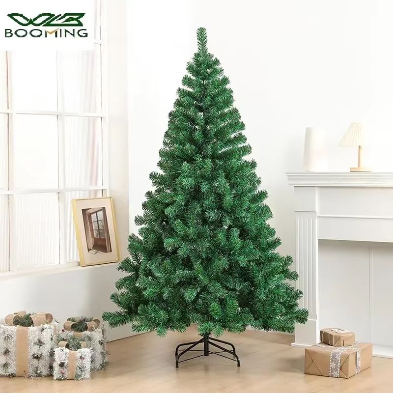 PVC Large Artificial Christmas Tree Encrypted Green Simulation Tree for Indoor and Outdoor Holiday Decoration