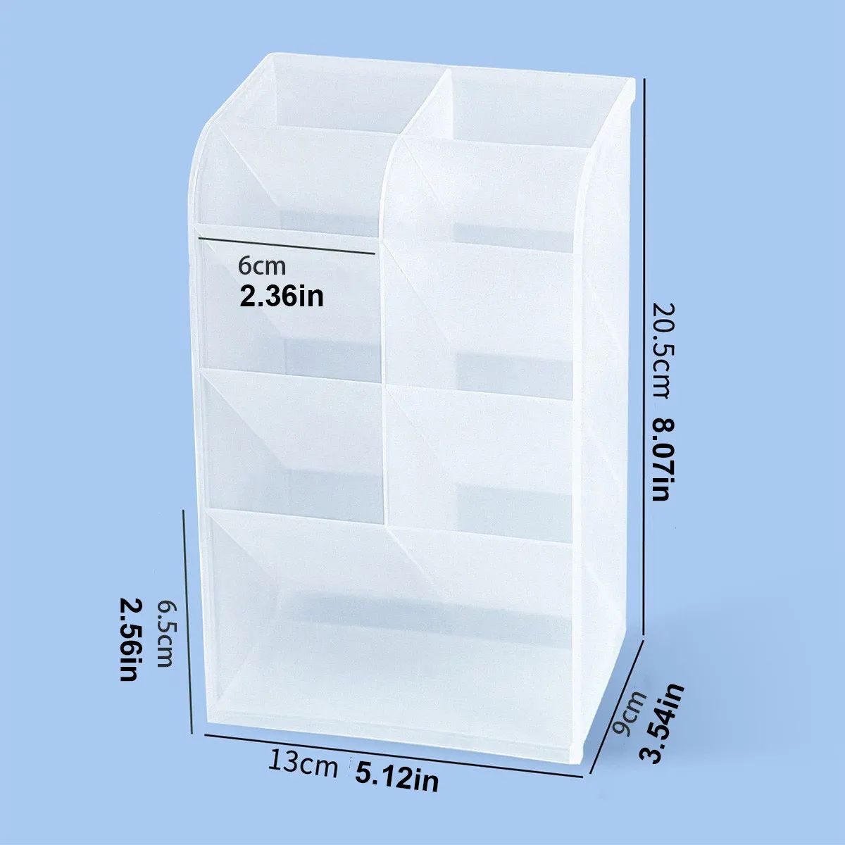 Transparent Large Capacity Multifunction Desktop Pen Holder