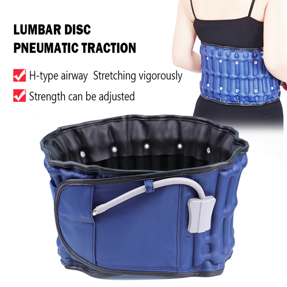 Inflatable Waist Belt Back Support Health Care, Lumbar Traction Device Waist Protector, Backache Spine Traction Brace