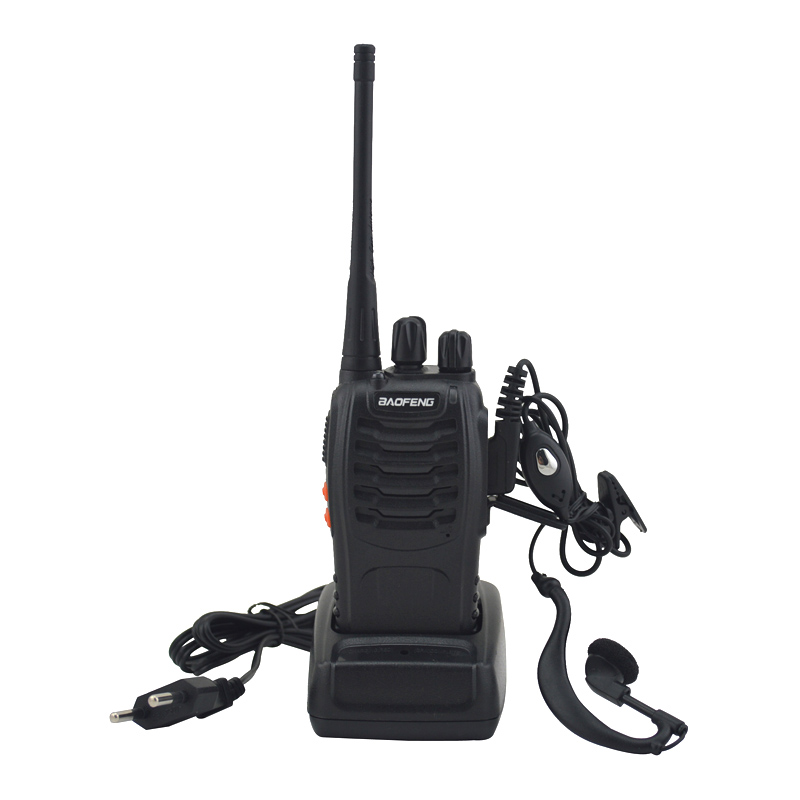 Walkie Talkie UHF Two-Way Radio with Earpiece, Portable Transceiver for Outdoor & Emergency Use
