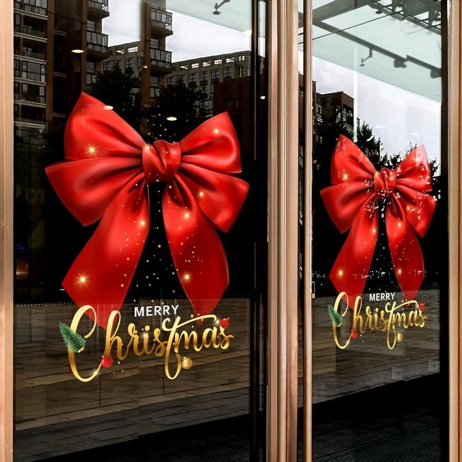Festive Christmas Electrostatic Window Sticker