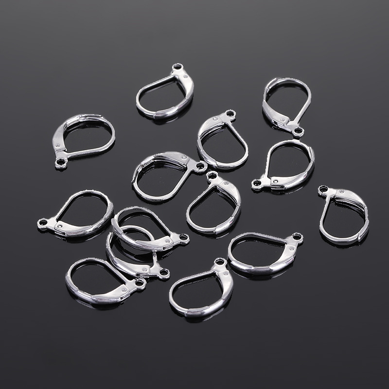 100PCS 925 Sterling Silver Earring Hooks: DIY Beading Findings & Leverback Components